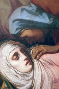 Vierge Marie au pied de la croix, 1847 (détail) - Henri Lehmann